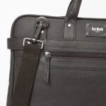 Premium Grain Leather Laptop Messenger Bag for Business and Travel - Image 3
