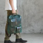 Portland Designer Leather Backpack - Image 4