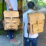 Genuine Leather Backpack Bag - Image 3